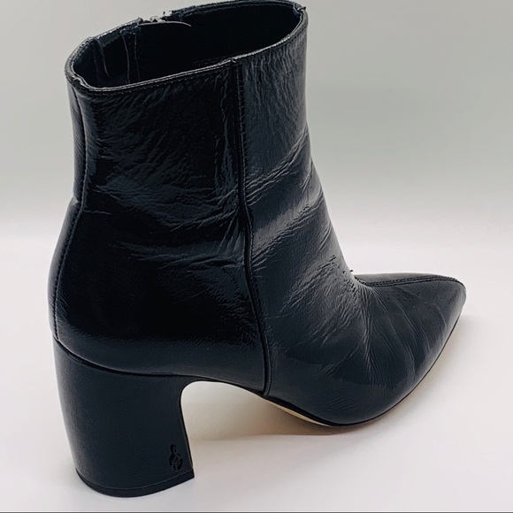 Sam Edelman Hilty 2 Black Patent Ankle Bootie Sz 9 - Picture 6 of 16